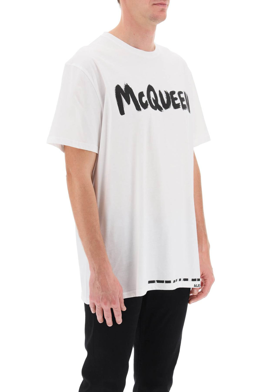 Alexander Mcqueen Mcqueen Graffiti T Shirt   White