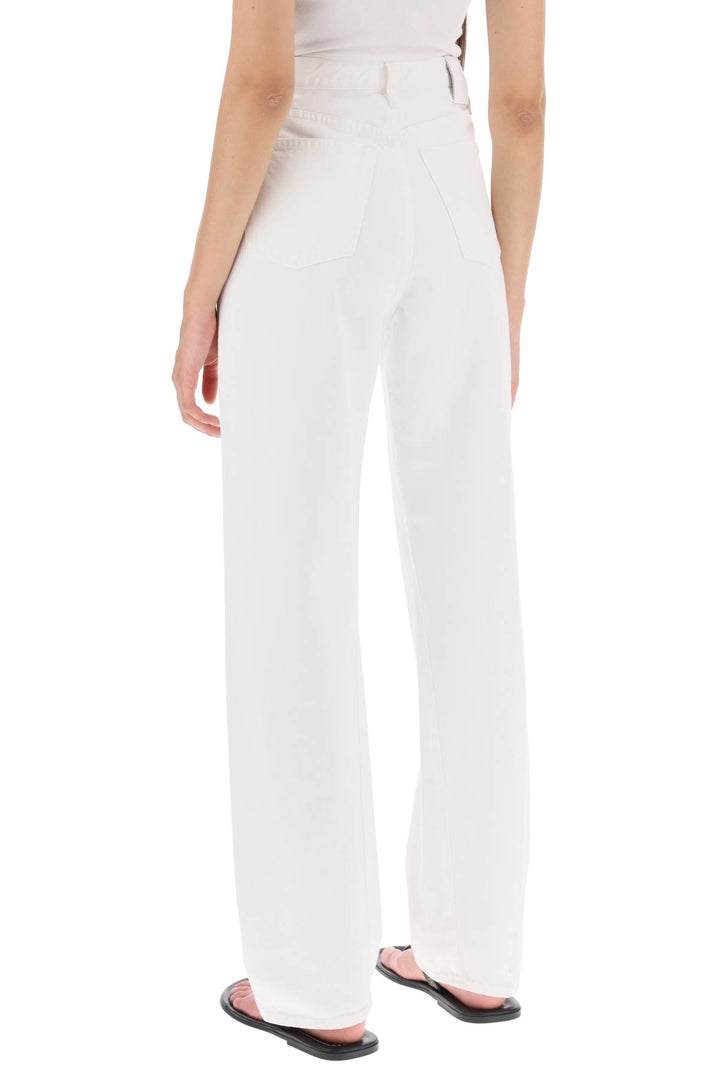 Toteme Twisted Seam Straight Jeans   White
