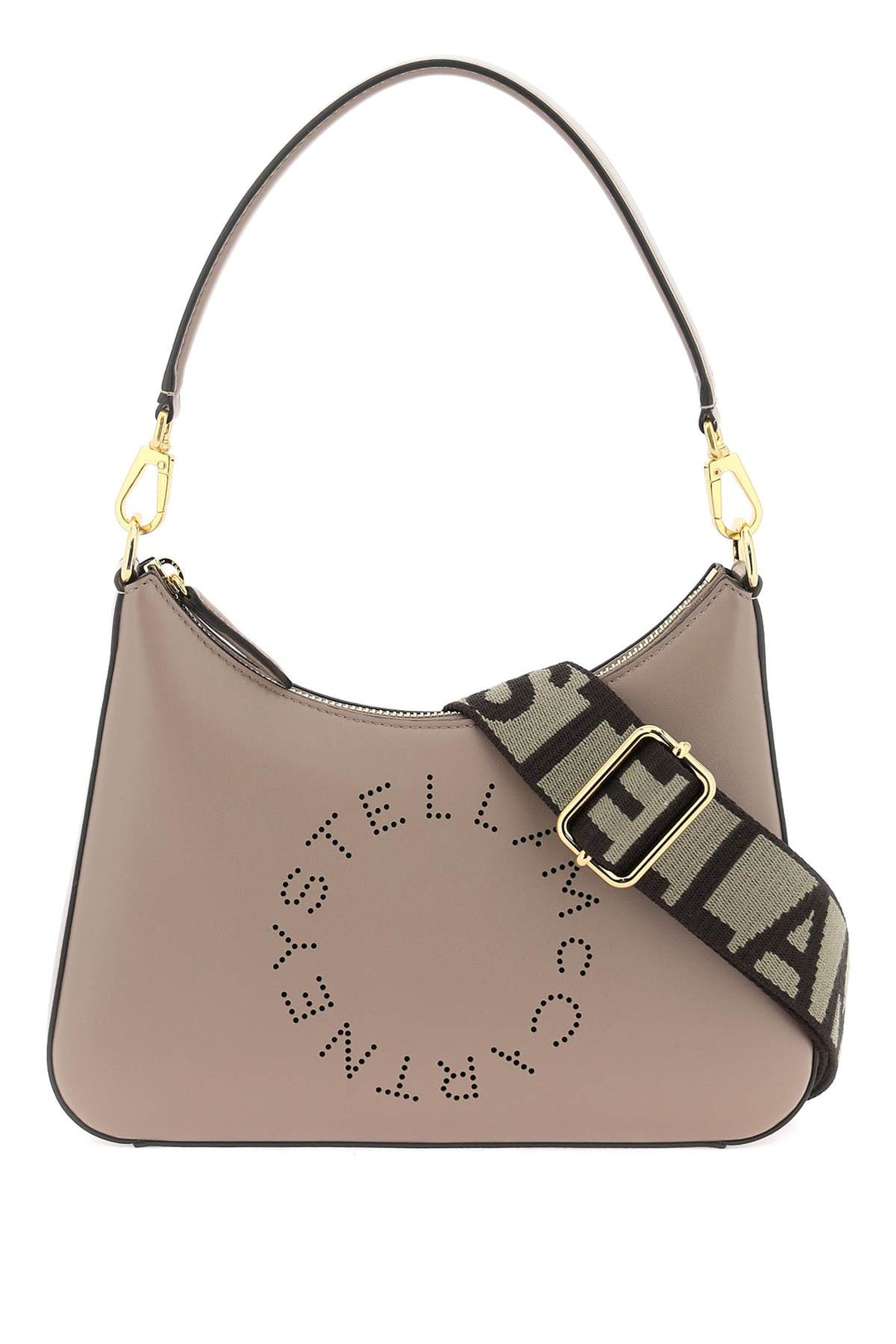 Stella Mc Cartney Small Logo Shoulder Bag   Neutro