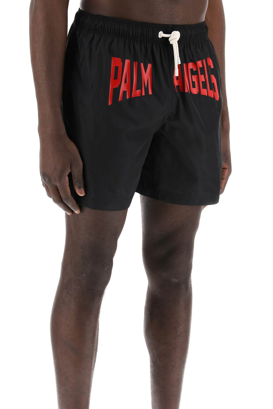 Palm Angels Replace With Double Quotesea Bermuda Shorts With Logo Print   Nero