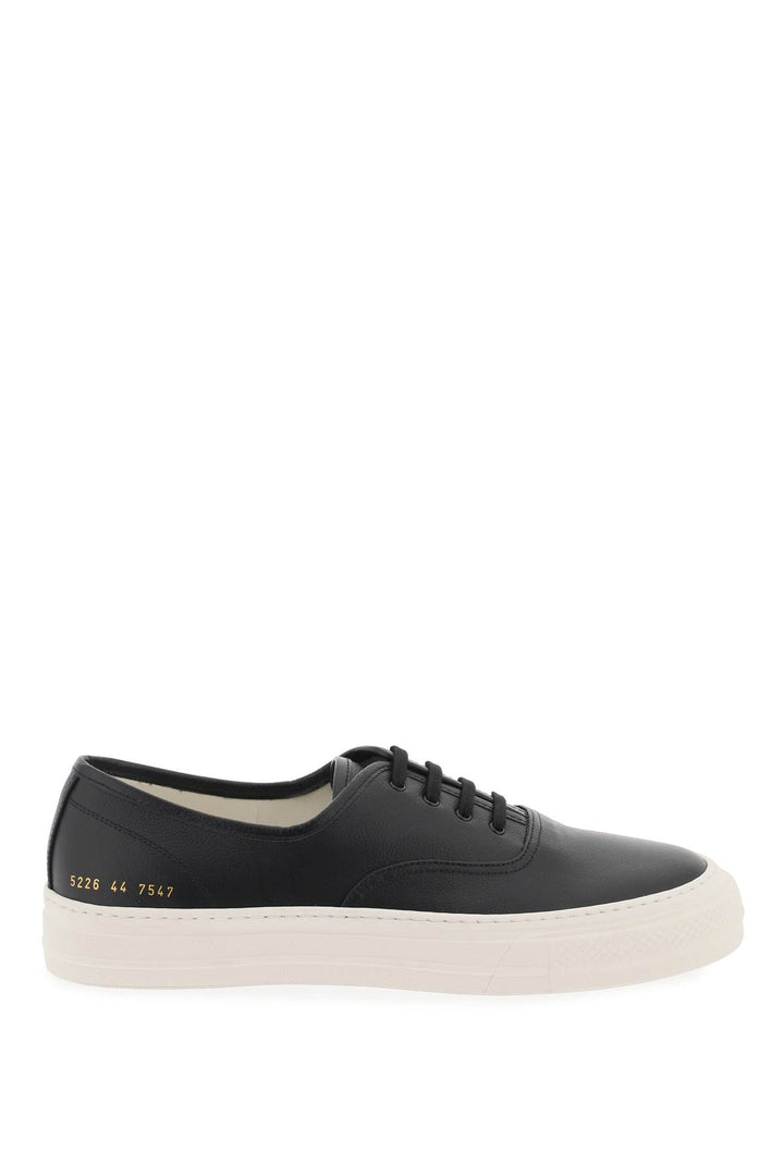 Common Projects Hammered Leather Sneakers   Nero