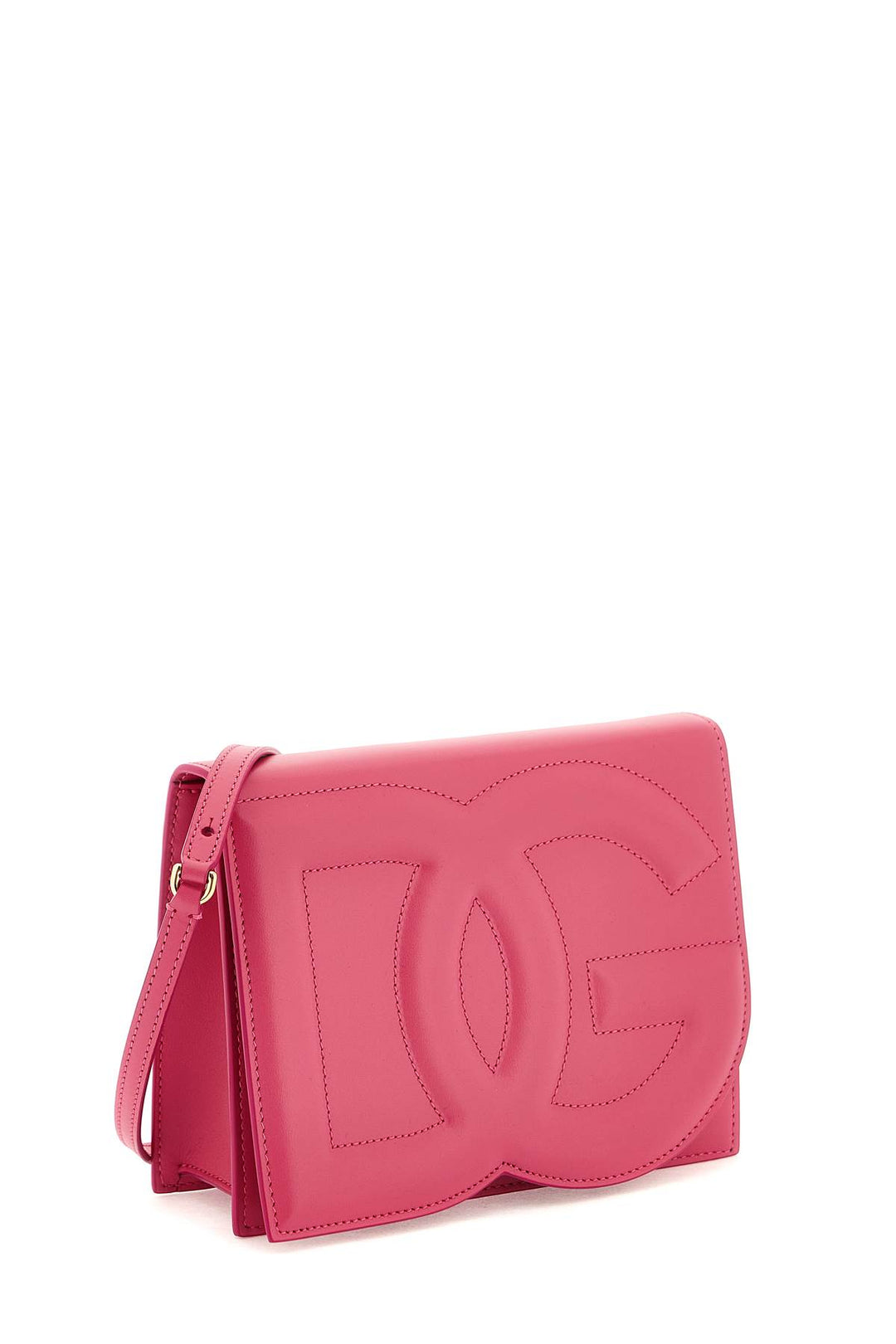 Dolce & Gabbana Leather Crossbody Bag   Fuxia
