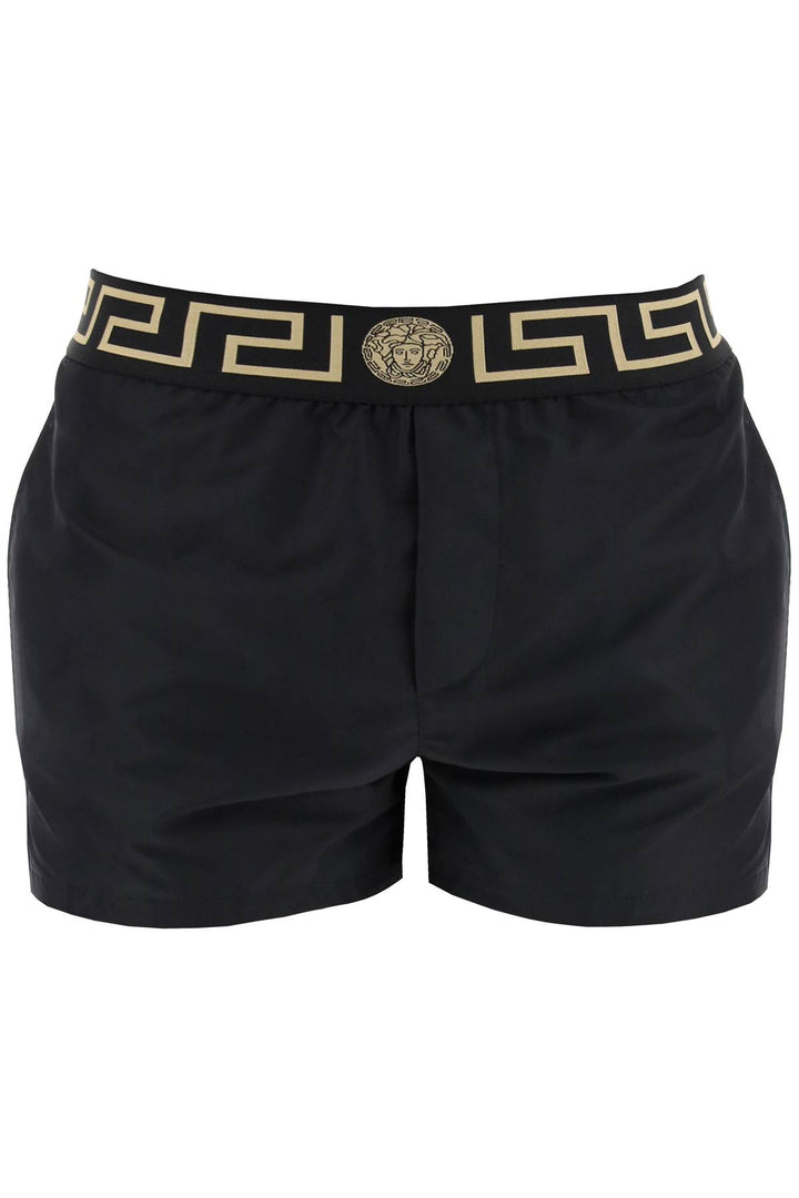 Versace Greek Sea Bermuda Shorts For   Nero