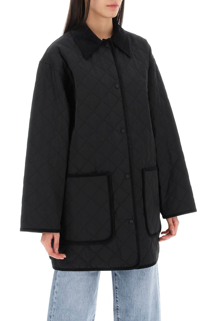 Toteme Quilted Barn Jacket   Nero