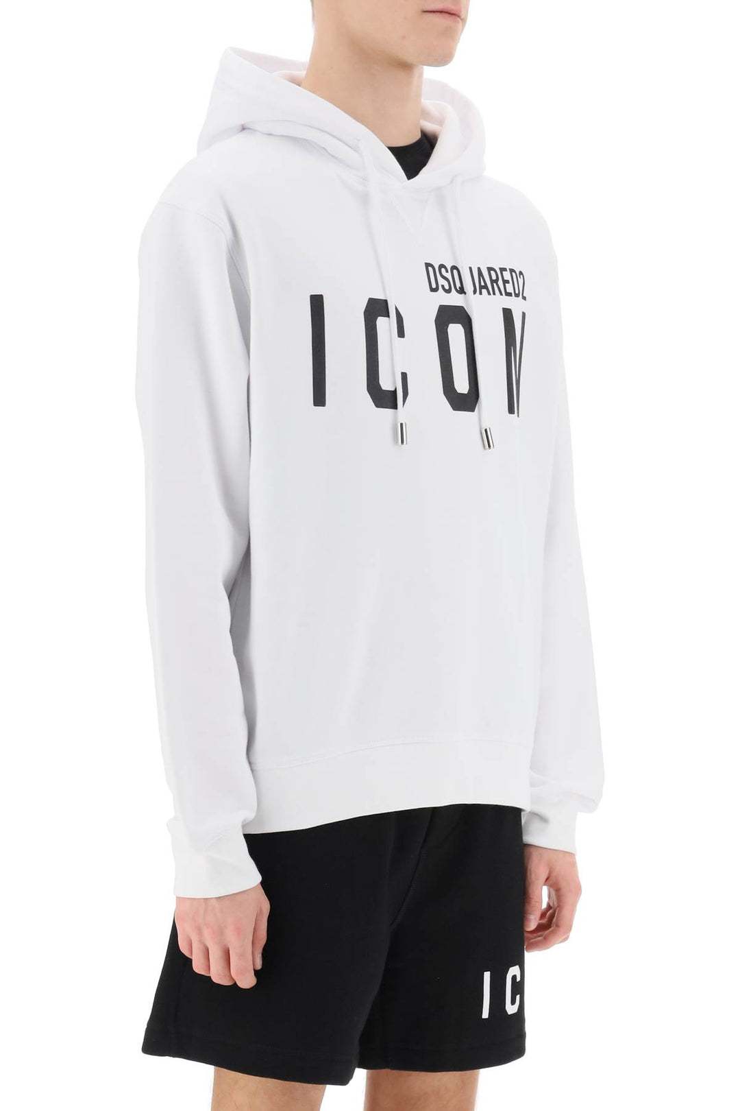Dsquared2 Icon Hoodie   Bianco