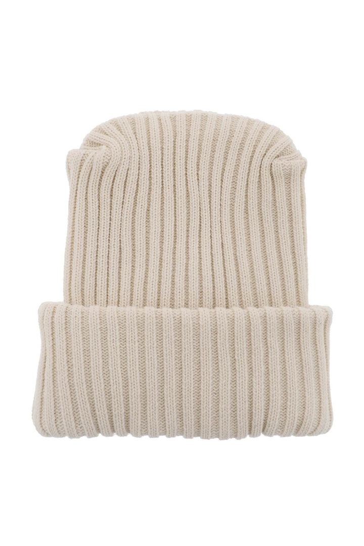 Moncler X Roc Nation By Jay Z Tricot Beanie Hat   Bianco
