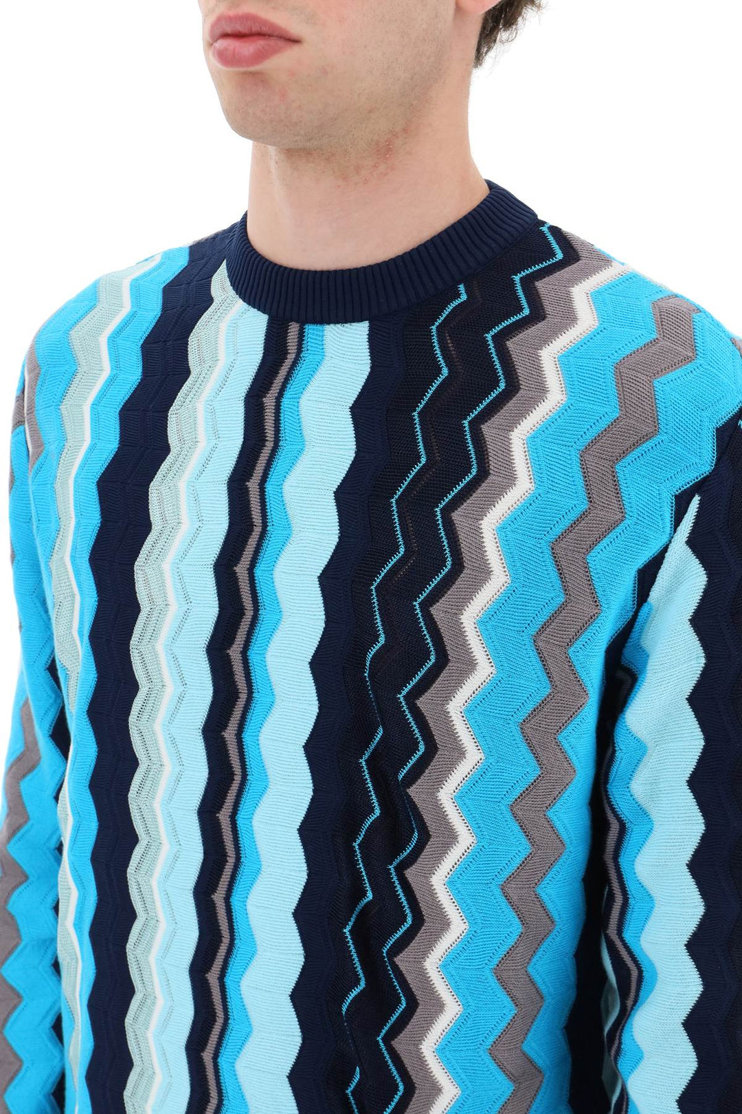 Missoni Zigzag Sweater   Blu