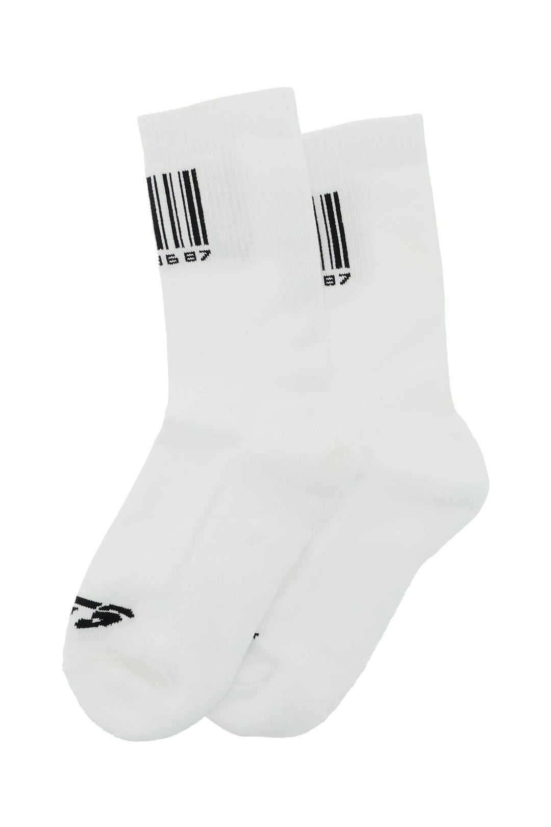 Vtmnts Barcode Socks   Bianco