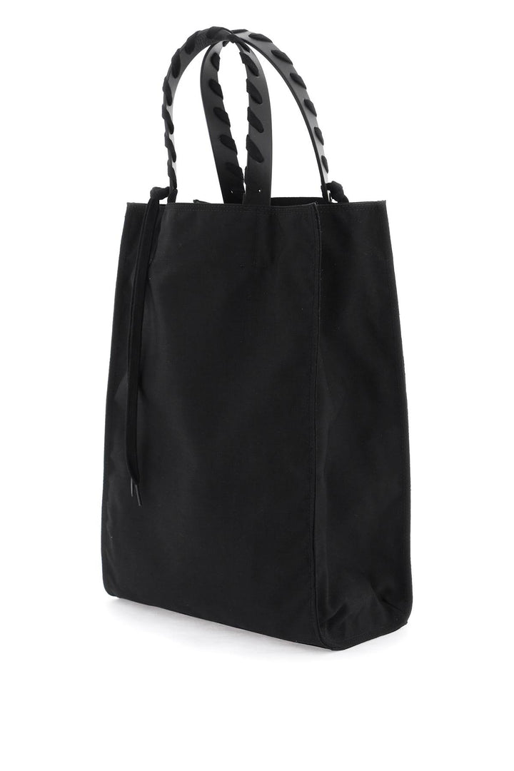 Palm Angels Embroidered Logo Tote Bag With   Nero
