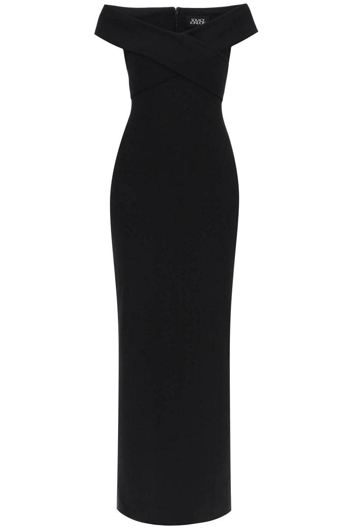 Solace London Maxi Dress Ines With   Nero