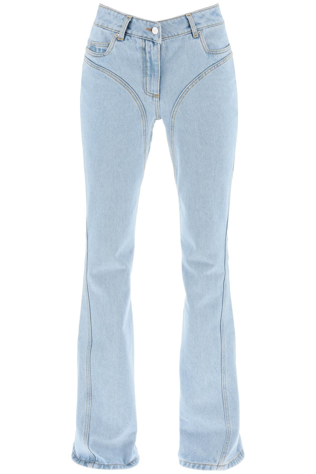 Mugler Skinny Flared Jeans   Blu