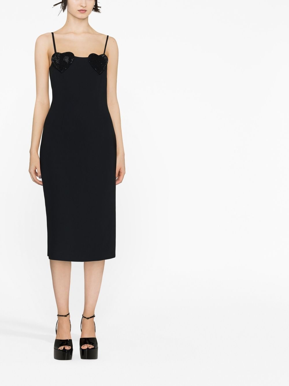 Blumarine heart sequin midi Dress