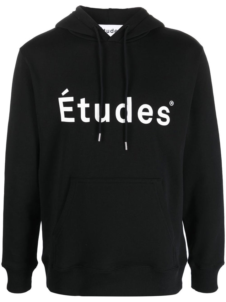 Études études Logo Print Hoodie