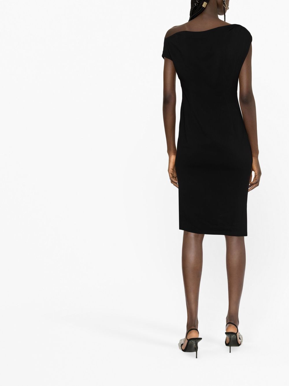 Alexandre Vauthier Off-Shoulder Knee-Length Dress