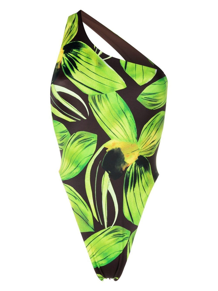 LOUISA BALLOU One-Shoulder Swimsuit