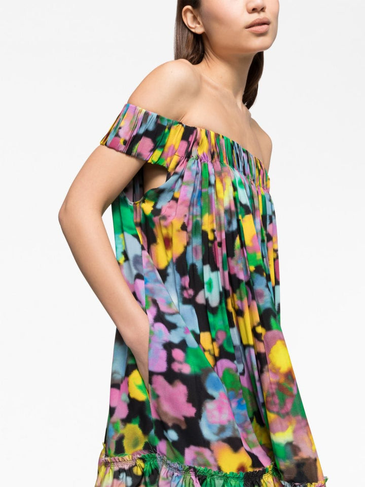 AZ FACTORY WITH LUTZ HUELLE Gaia Off-Shoulder Midi Dress