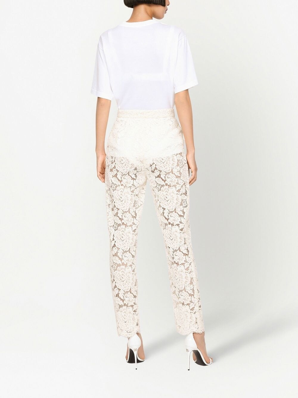Dolce & Gabbana Floral lace trousers