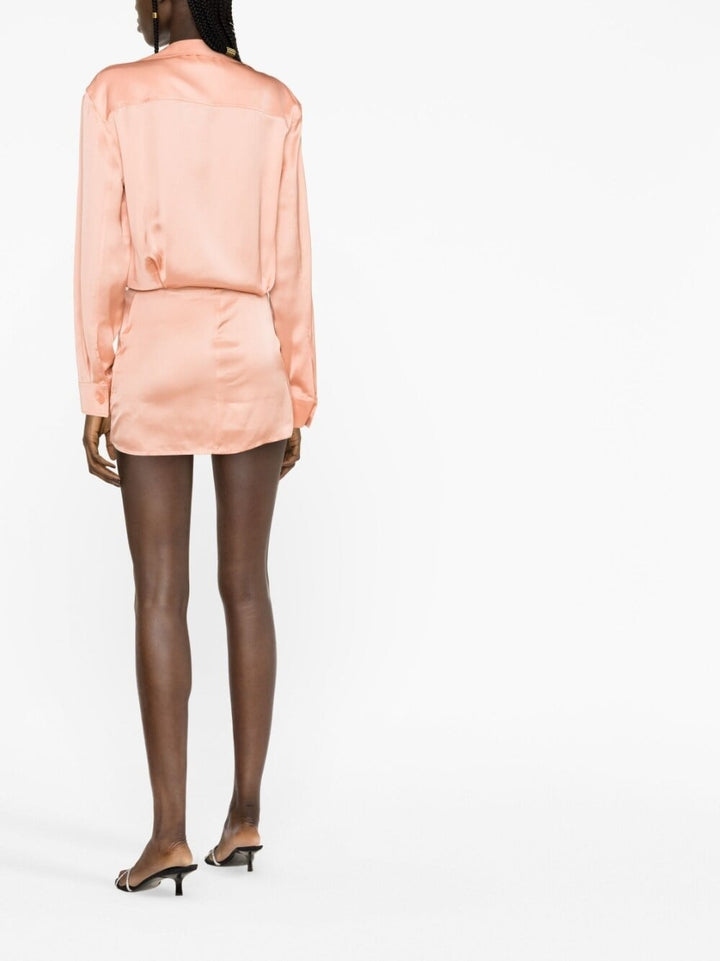 Off White Mini Shirt Dress