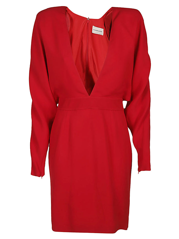 Alexandre Vauthier Plunging Neck Mini Dress