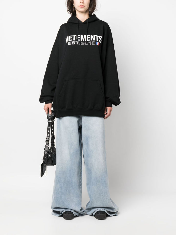 Vetements Logo Print Hoodie