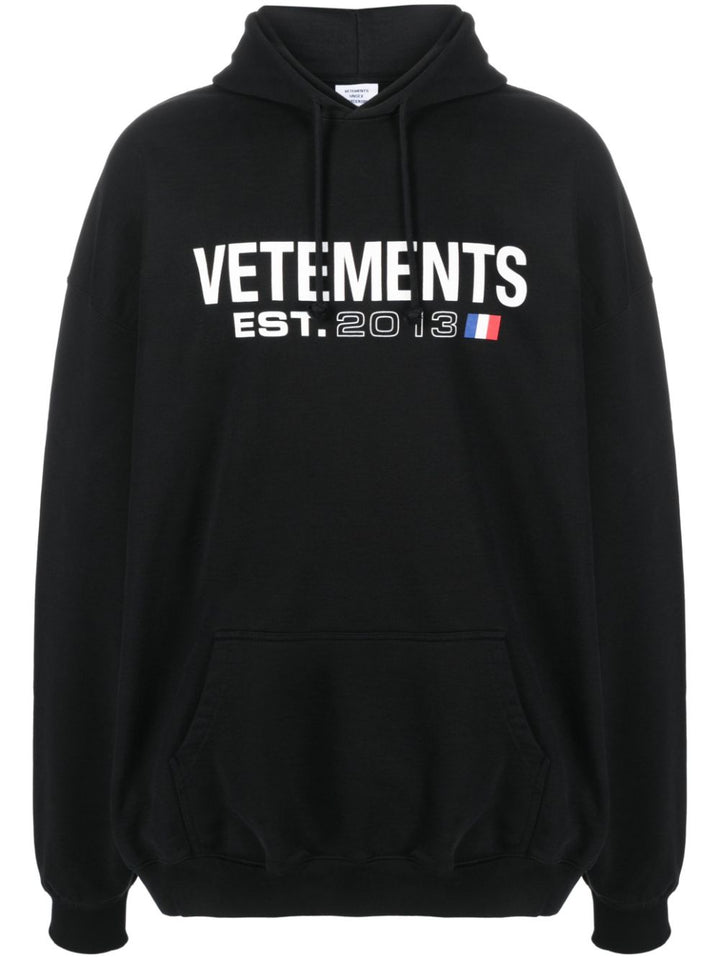 Vetements Logo Print Hoodie