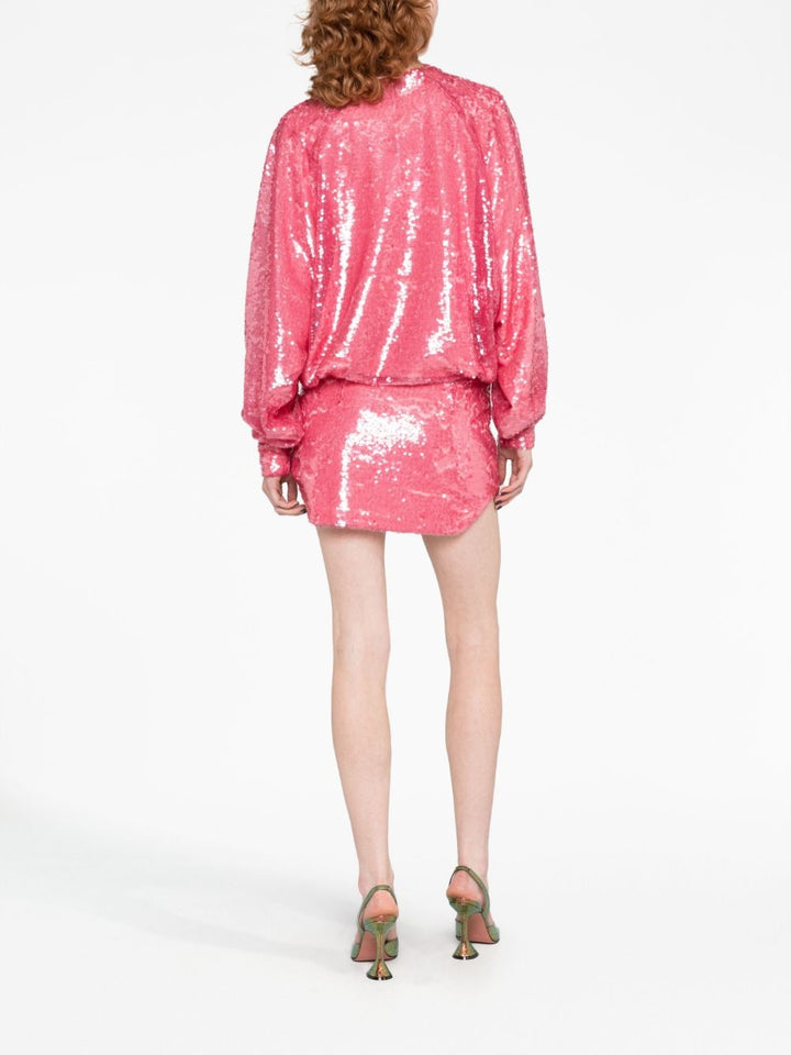 The Attico Sequin Mini Dress