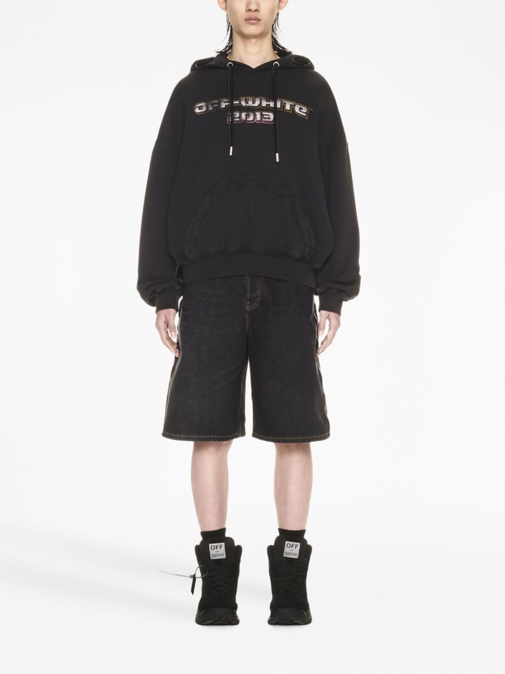 Off White Digit Bacchus cotton hoodie