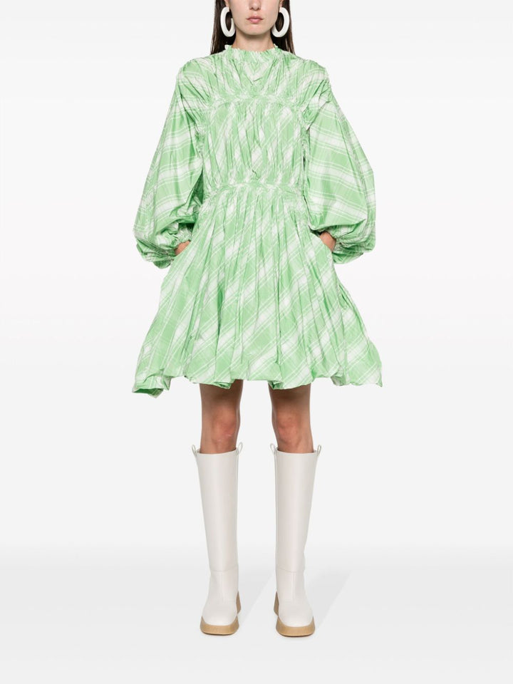 JIL SANDER FASHION plaid-check Mini Dress