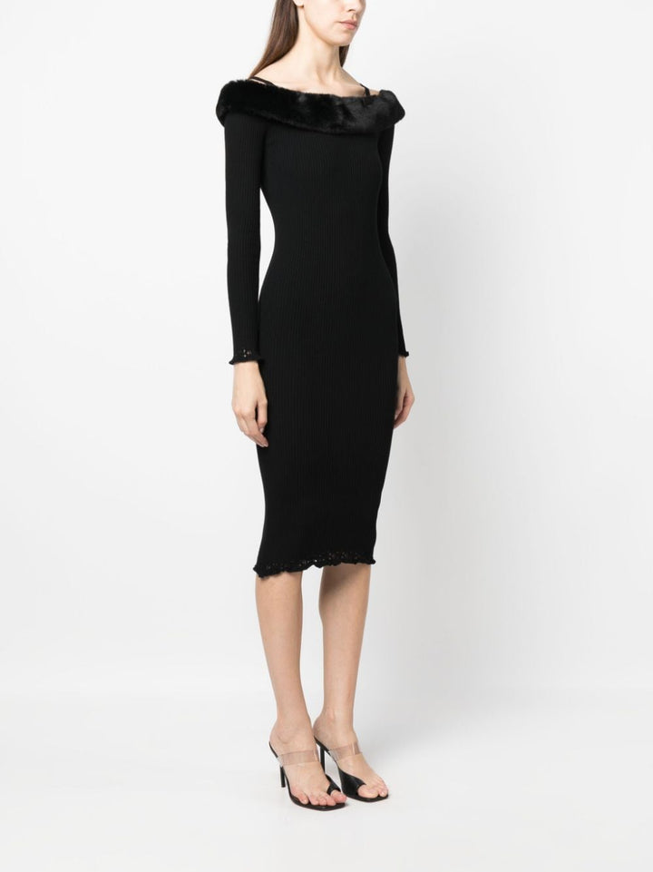 Blumarine off-shoulder midi dress