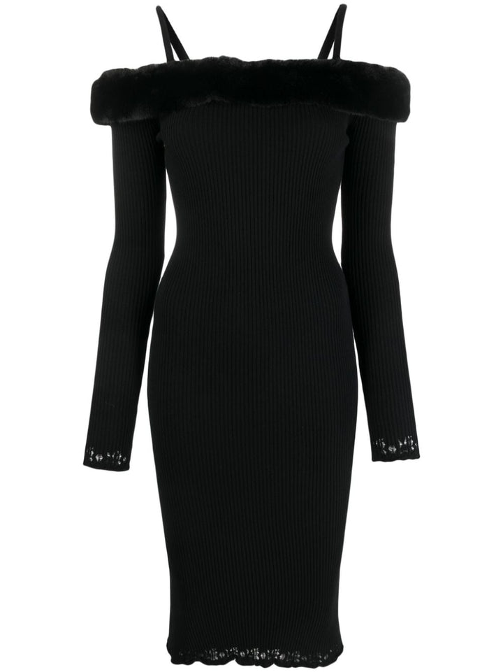 Blumarine off-shoulder midi dress
