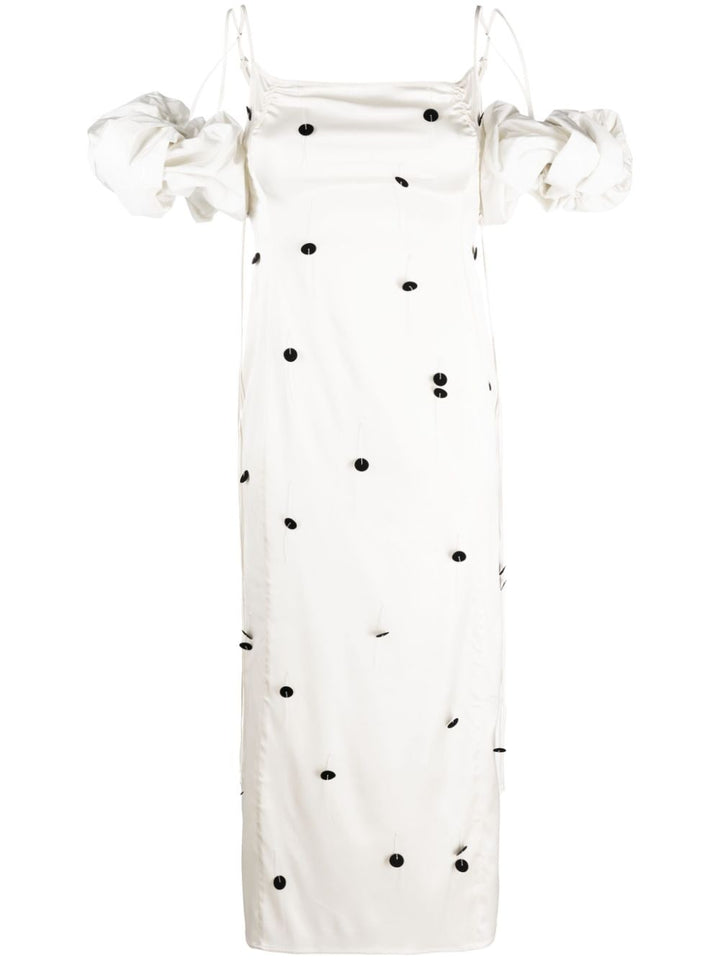 JACQUEMUS Chouchou polka-dot midi dress