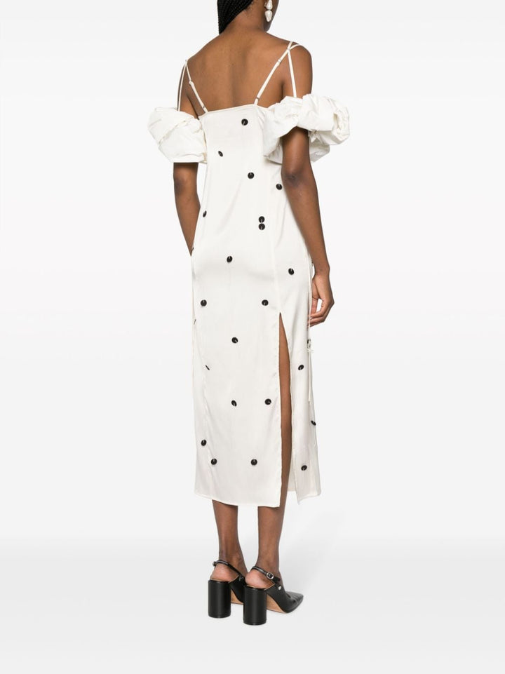 JACQUEMUS Chouchou polka-dot midi dress