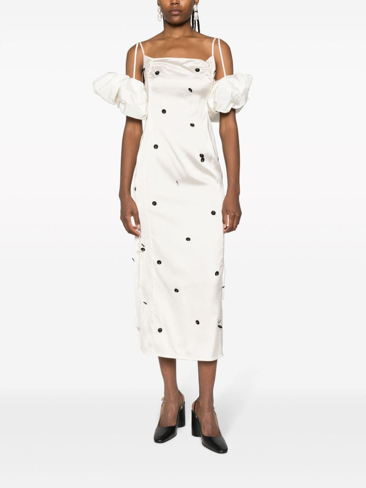 JACQUEMUS Chouchou polka-dot midi dress