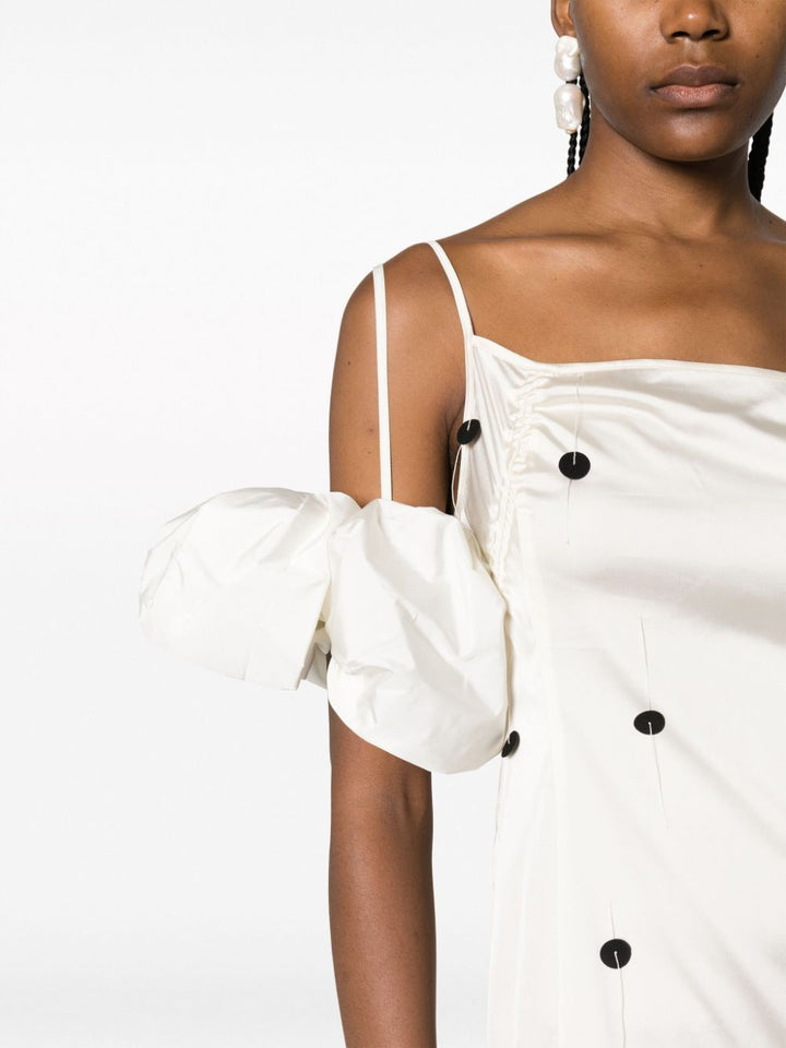 JACQUEMUS Chouchou polka-dot midi dress