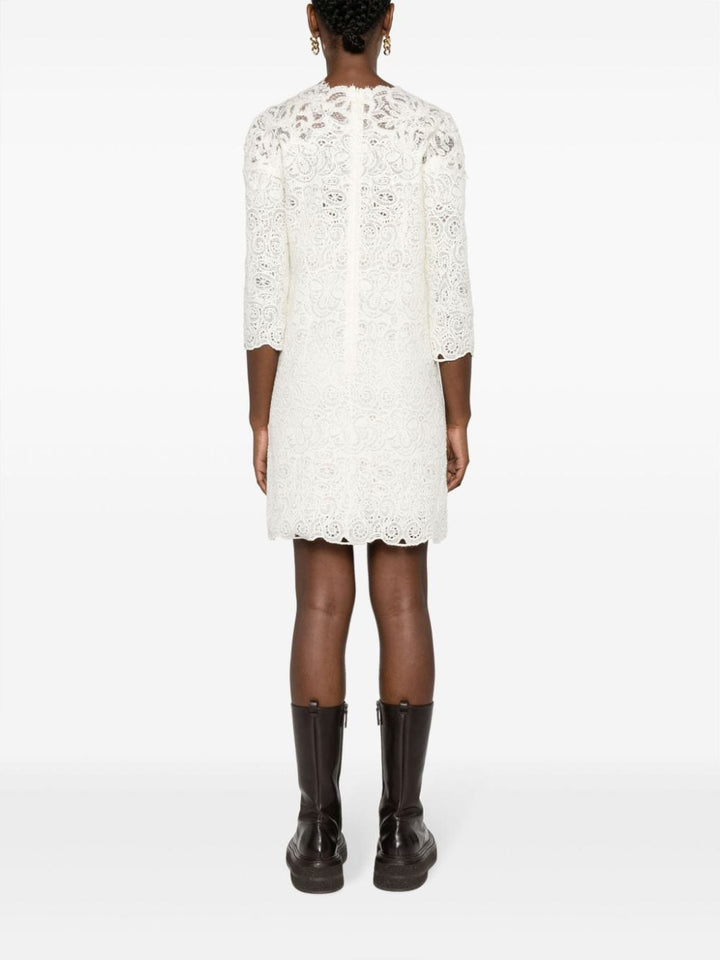 Ermanno Scervino Guipure Lace Mini Dress