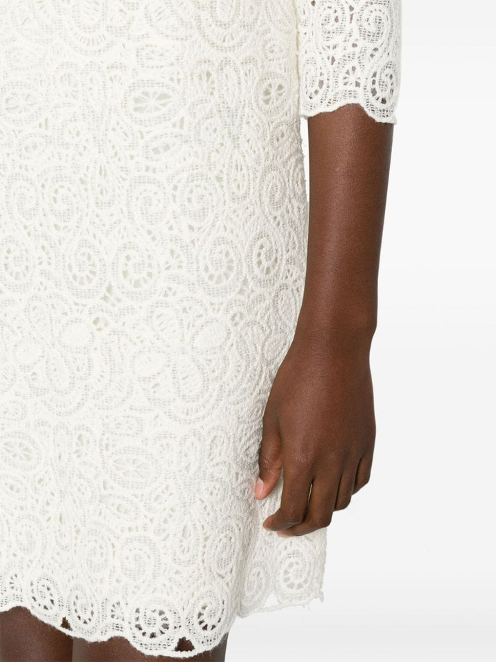 Ermanno Scervino Guipure Lace Mini Dress