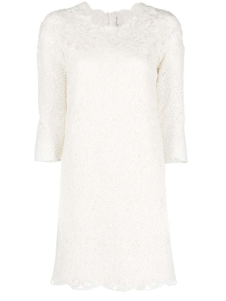 Ermanno Scervino Guipure Lace Mini Dress