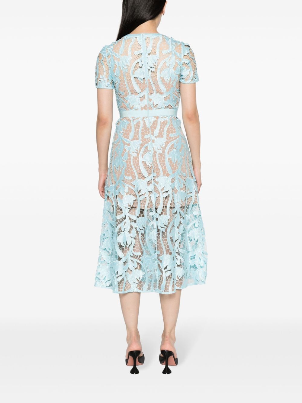 Self-portrait Lace Guipure Midi Dress