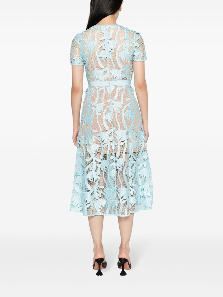 Self-portrait Lace Guipure Midi Dress