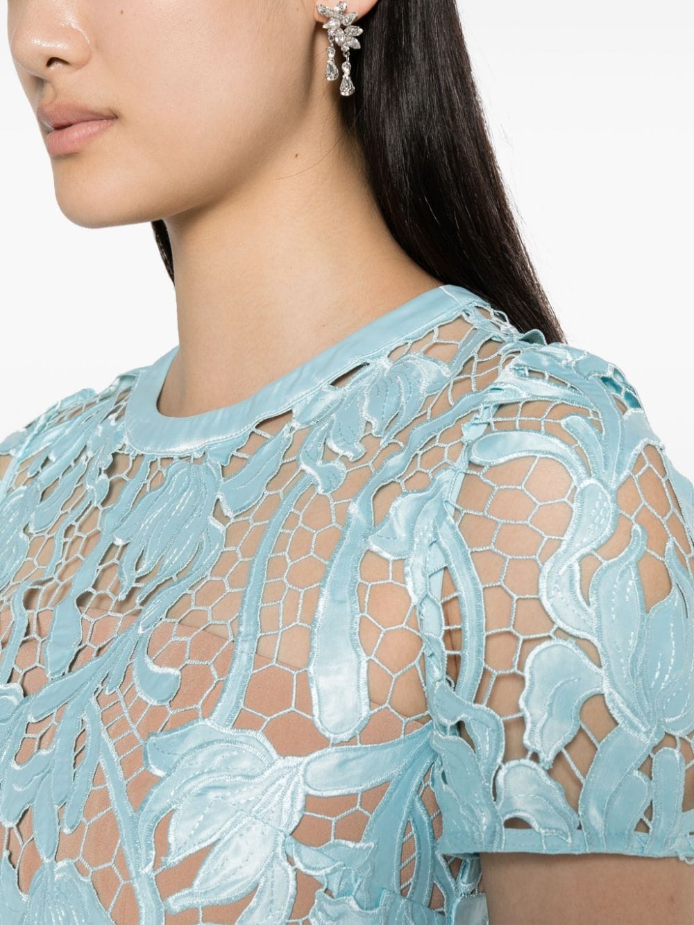 Self-portrait Lace Guipure Midi Dress