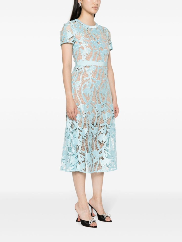 Self-portrait Lace Guipure Midi Dress