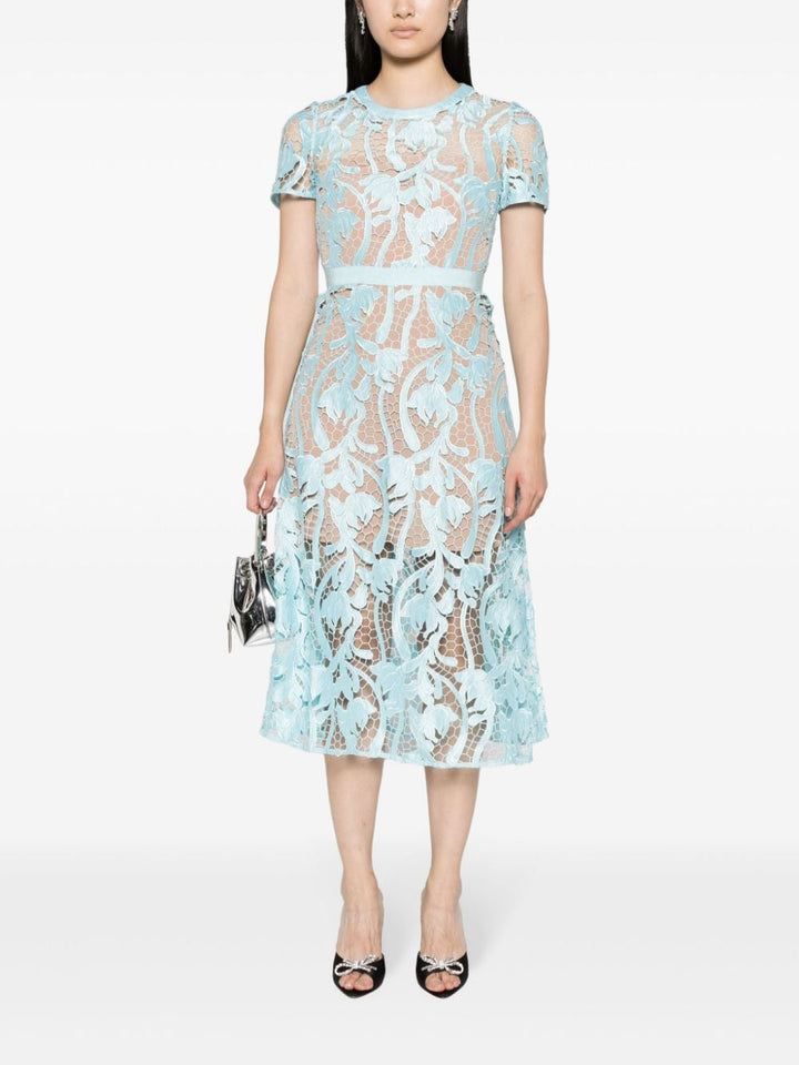 Self-portrait Lace Guipure Midi Dress