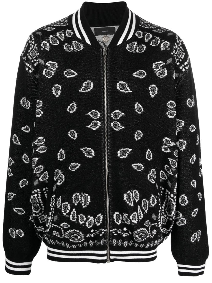 Alanui bandana piquet bomber jacket