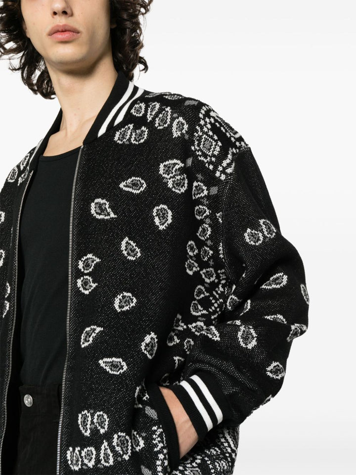 Alanui bandana piquet bomber jacket