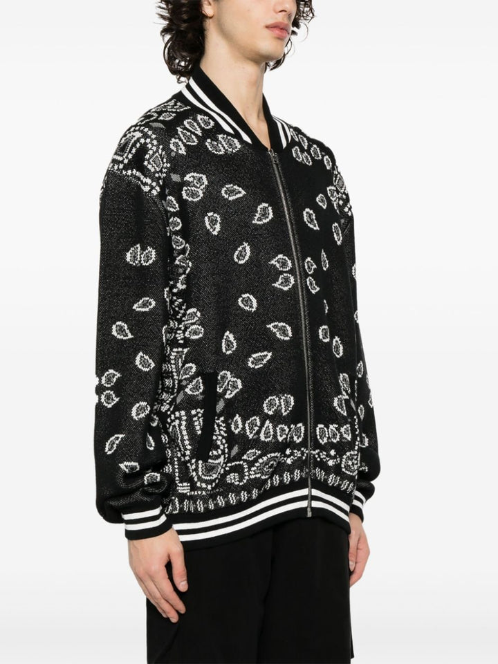 Alanui bandana piquet bomber jacket