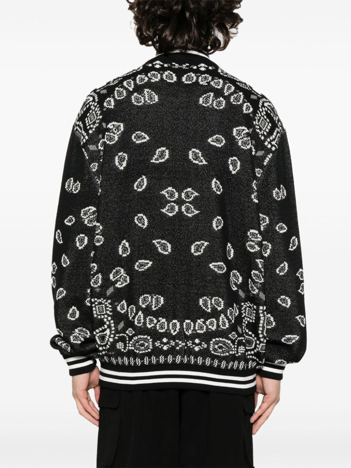 Alanui bandana piquet bomber jacket