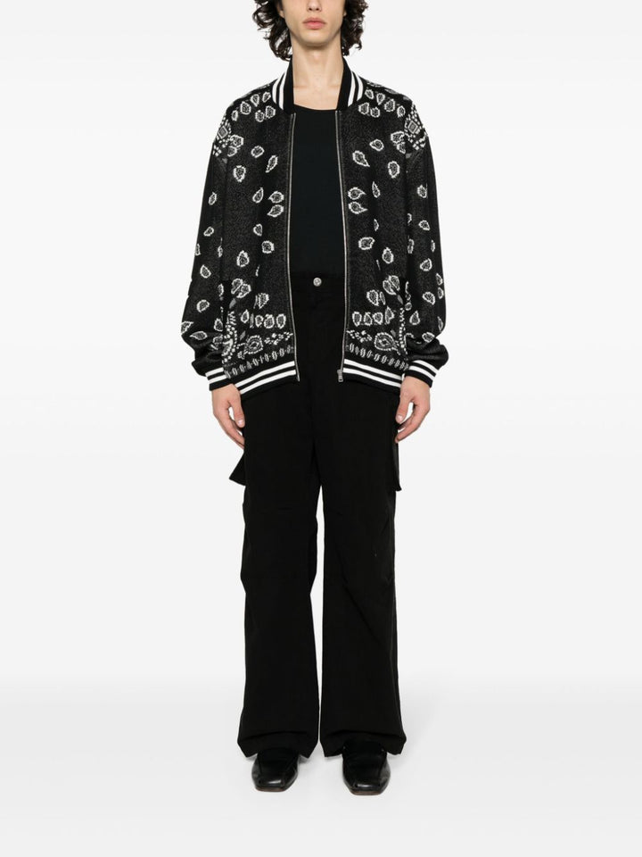 Alanui bandana piquet bomber jacket