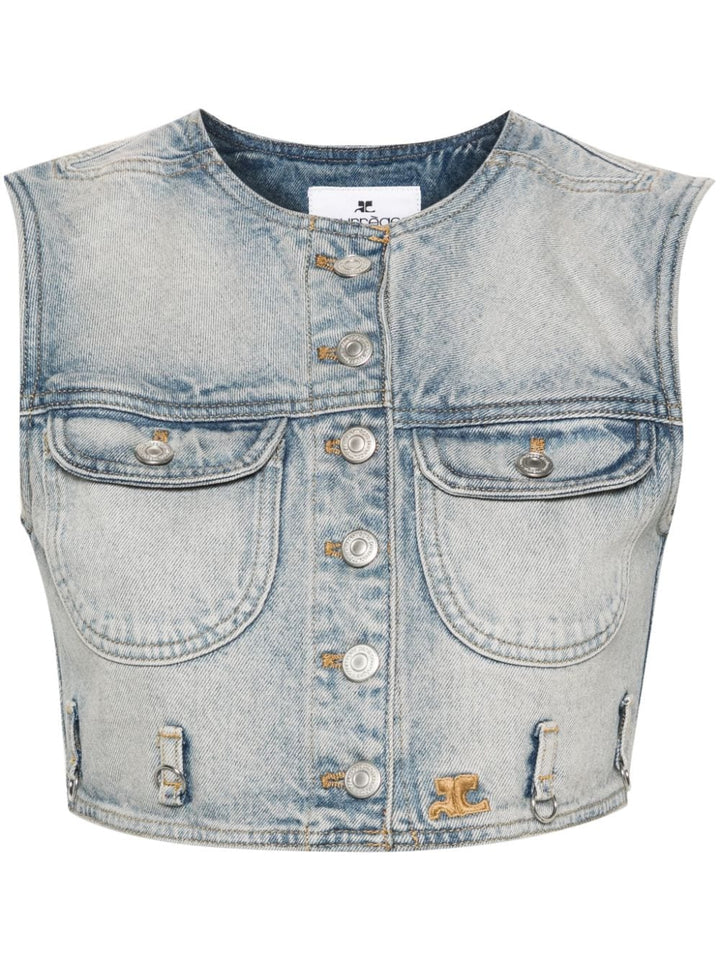 COURREGES PRE Vest Denim
