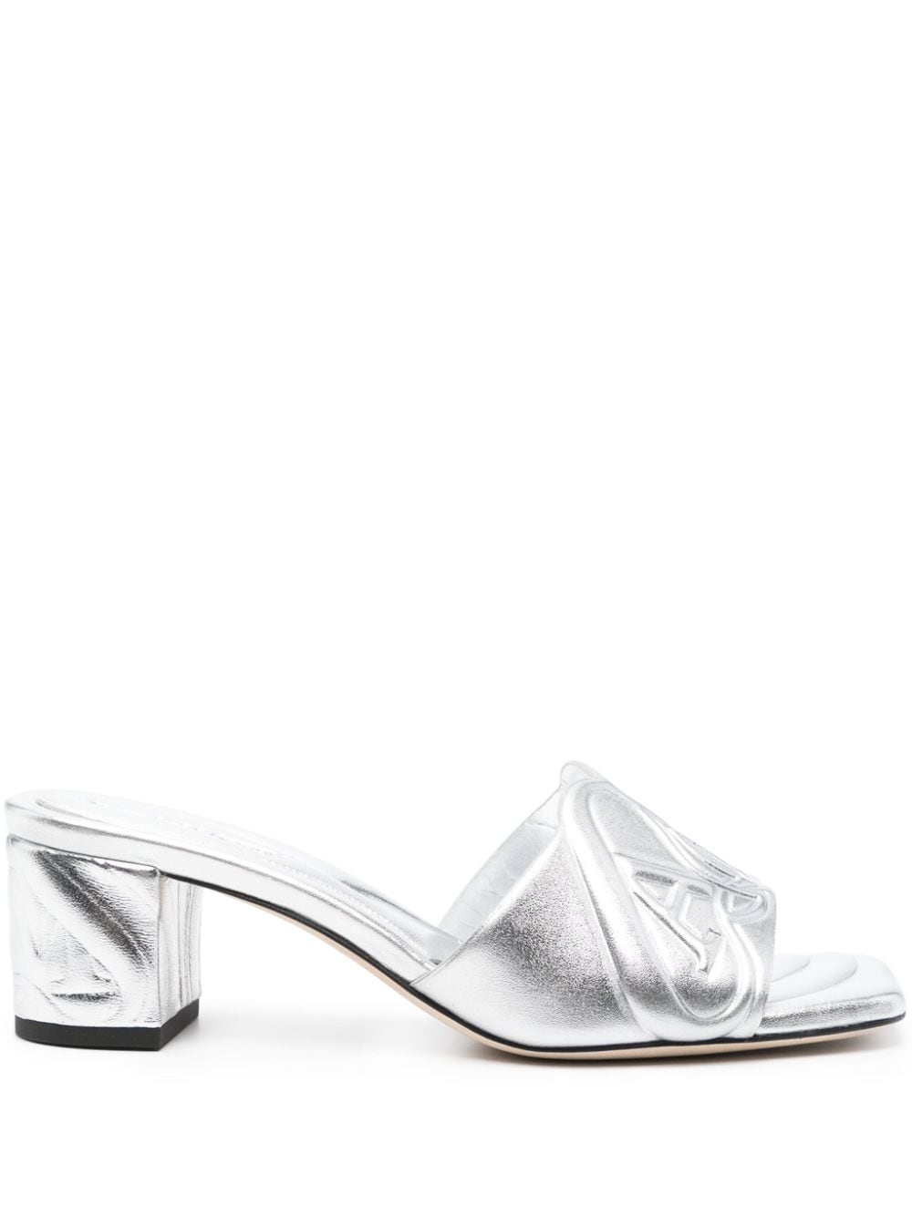 サンダル・ミュール ALEXANDER MCQUEEN Women Sandals 780714WIF138100 Silver McQueen Outlet: Flat sandals woman - Silver | McQueen flat