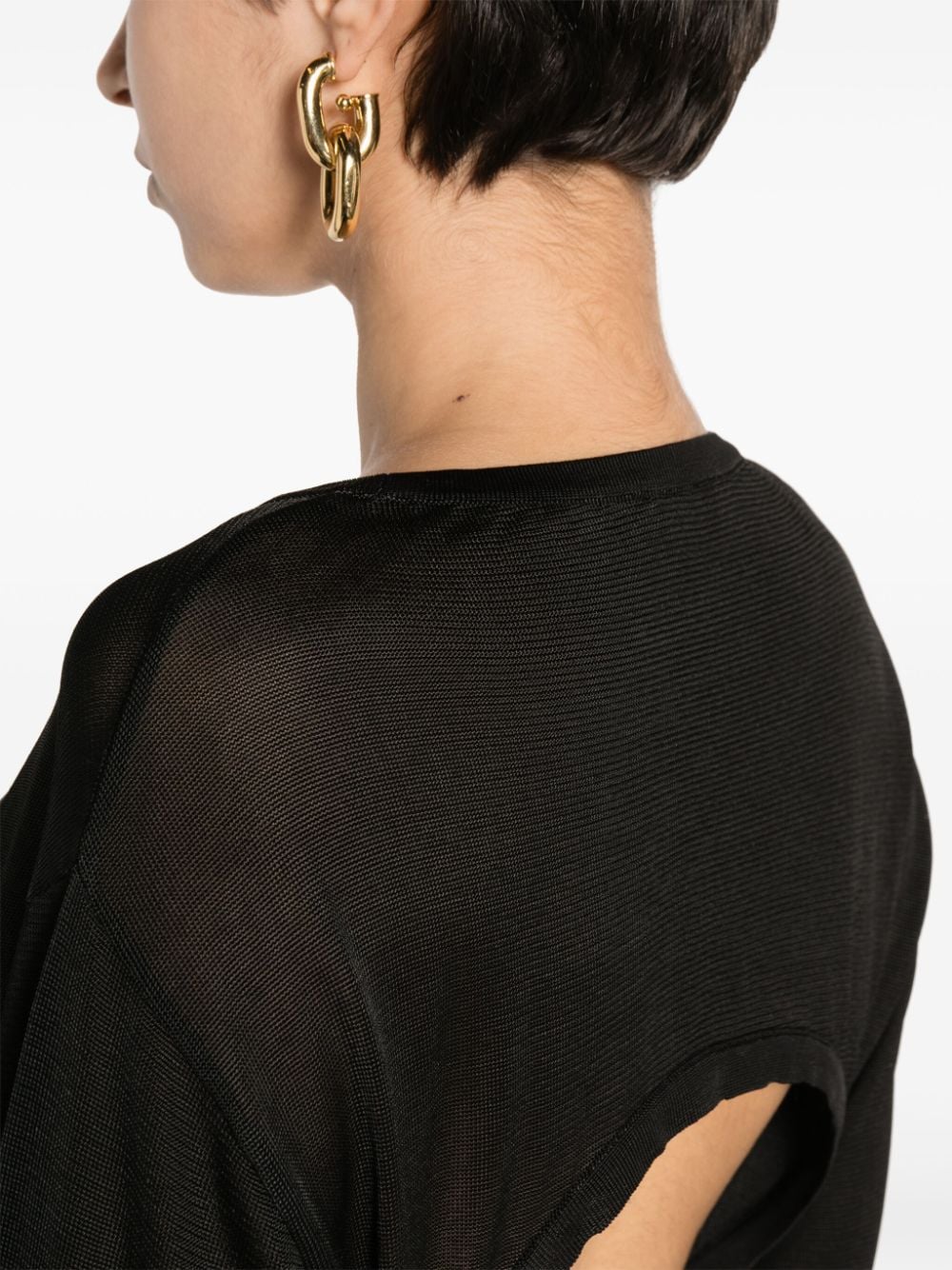 Saint Laurent Open Back Knee-Length Dress